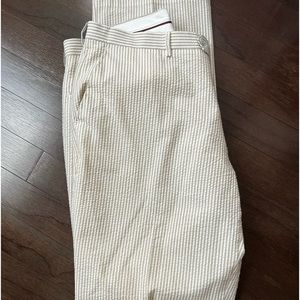 Afazzy New York tan seeesucker pants